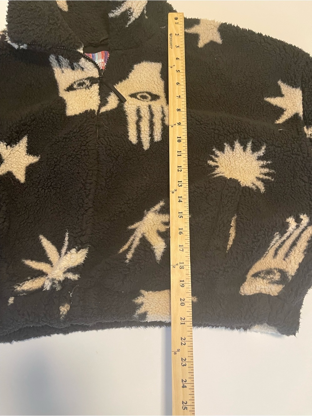 Urban Outfitters Jacket Sherpa Plush Fleece Olivia Large Oversized Fit - Picture 6 of 17